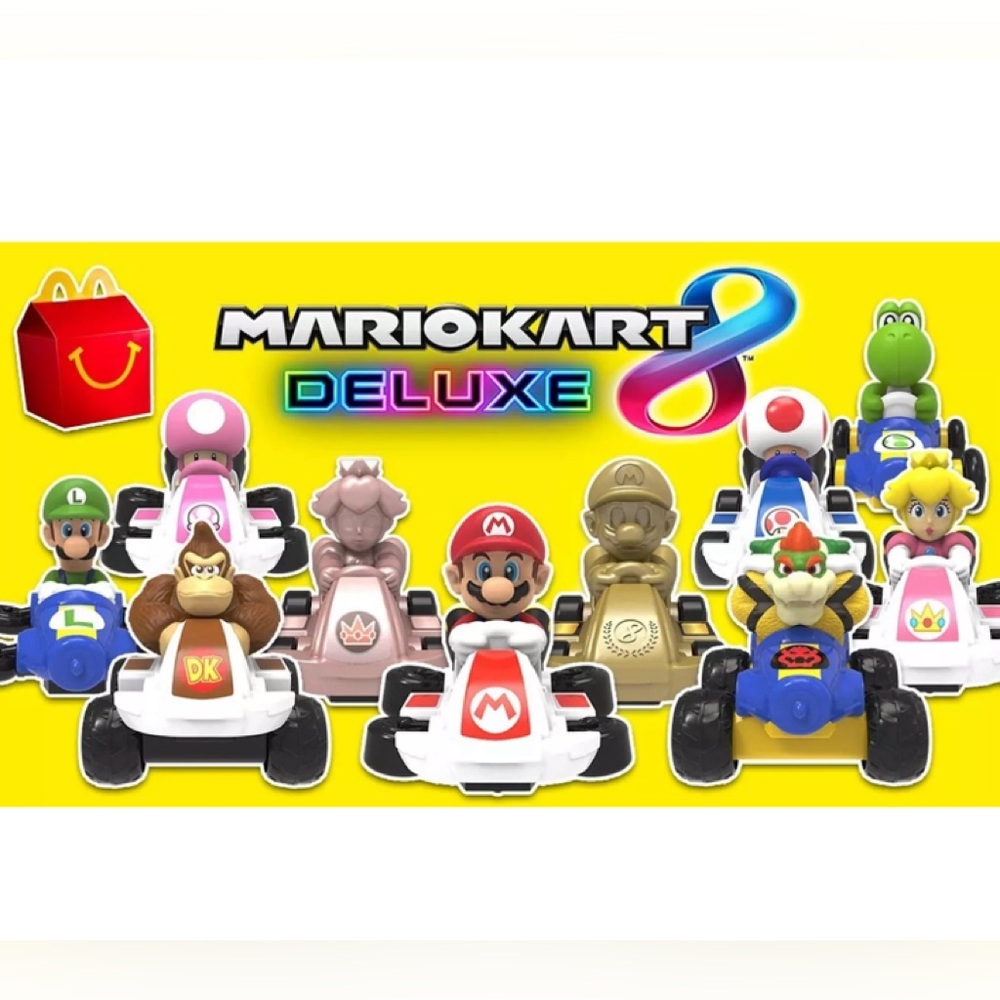 McDonald’s 2024 MARIO KART KART 8 DELUXE TOYS  COMPLETE SET of 10 TOYS SEALED